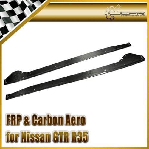 Car-styling For Nissan GTR R35 2013 Carbon Fiber Ver VRS Style Side Skirt Under Board