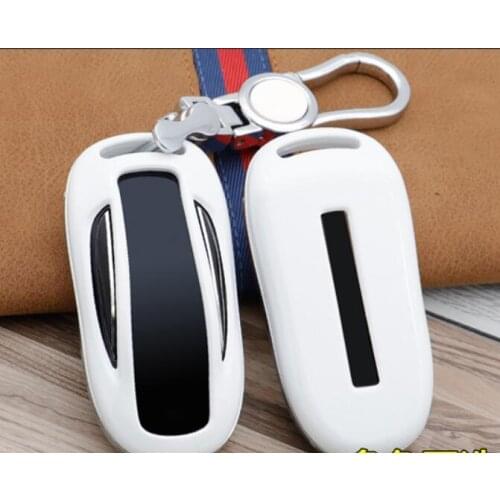 Car ABS Key Cover Holder Shell Pocket For Tesla Model X MODEL X Key Case Keychain Accessories