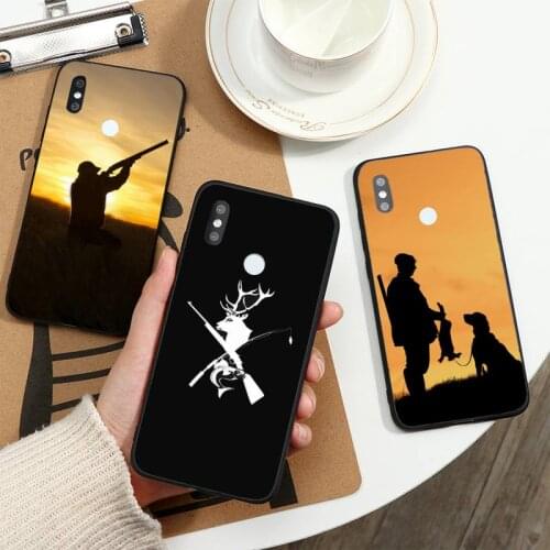Hunting animal and fishing man fashion pattern Phone Case For Xiaomi Redmi note 7 8 9 t k30 max3 9 s 10 pro lite