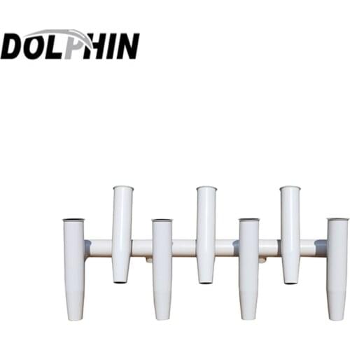 Dolphin Boat T Top 7 Fishing Rod Rocket Launcher Rod holder , pure white