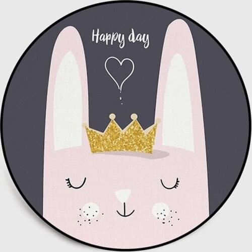 Infant Shining Round Carpets Baby Play Mat 185cm Diameter Cartoon Carpet Computer Chair Pad Machine Washable Child Room Rugs