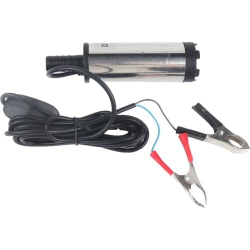 New 12V 38mm Electric Fuel Transfer Pump Water Oil Transfer Refueling Submersible Pump For Diesel Water Pump Car Motorbike