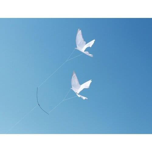 Factory outlet new single line kites for children outdoor toys White pole seagull cerf volant kite flying windsock desert eagle