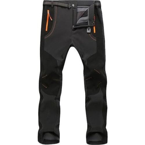 Winter Pantalon Camping Randonnee Homme Waterproof Softshell Mountain Trekking Fishing Fleece Quick Dry Outdoor Hiking Pant