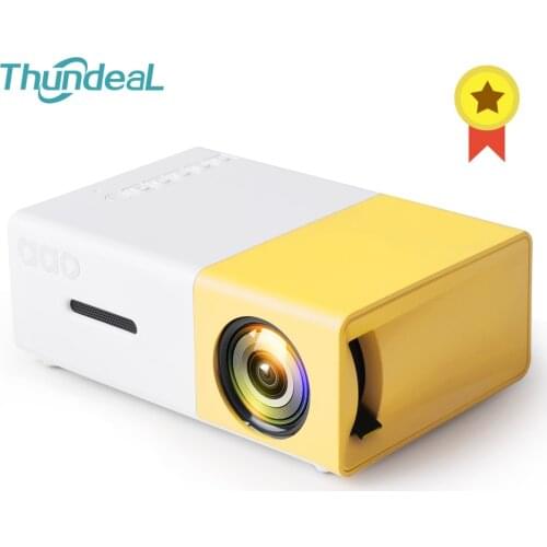 Thundeal YG300 Mini Projector Audio YG-300 HDMI USB Mini Projector Support 1080P Home Media Player YG300 Proyector Drop Shipping