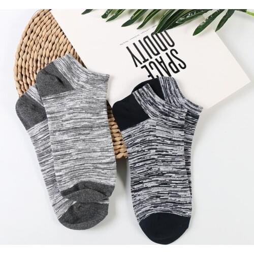 DONG AI spot retro trend casual ankle cotton socks mens fit and sweat absorption medium and high-grade
