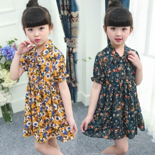 2018 new spring autumn/winter/summer Girls Kids Boys Floral Dress comfortable cute baby Clothes Children Clothing