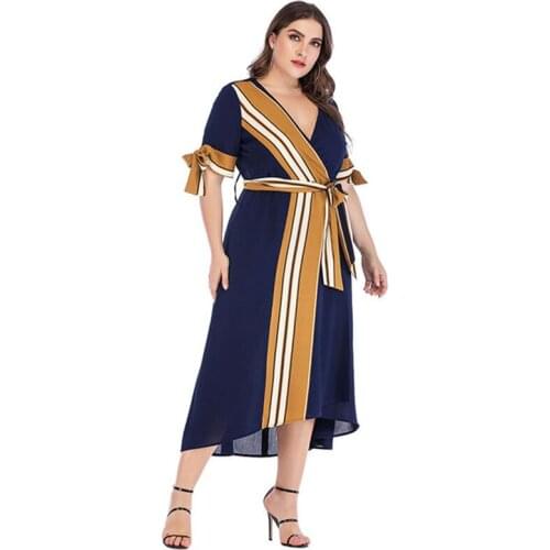 Летние платья в полоску OKXGNZ China At AliExpress