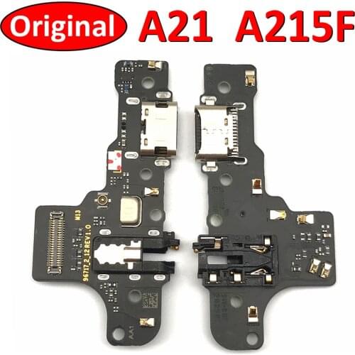 Original USB Charging Port Board Flex Cable Connector For Samsung A20 A205F A21 A215F A20s A207F A21s A217F Microphone