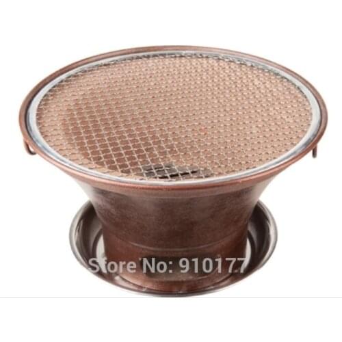 Portable charcoal barbecue grills BBQ retro refractory clay stove heat preservation heating brazier old style stove table BBQ