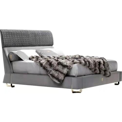 Postmodern light luxury bed end stool bedroom sofa stool bed couch bed foot stool bedside American leather bench model room furn