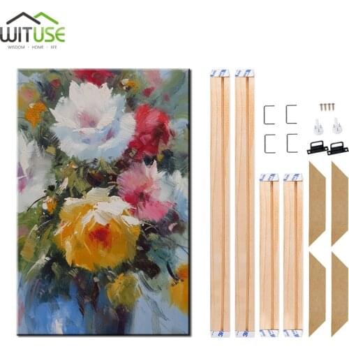 Photo Frame Bar For Canvas Frame Poster Photo Kit For Oil Picture Painting Picture DIY Natural Wood Wall Frame Factory Provide