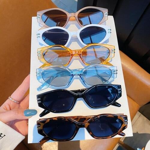 Women Luxury Cat Eye Sunglasses Original Brand Design Small Polygon Sun Glasses Female Men Style Fashion Shades Eyewear UV400