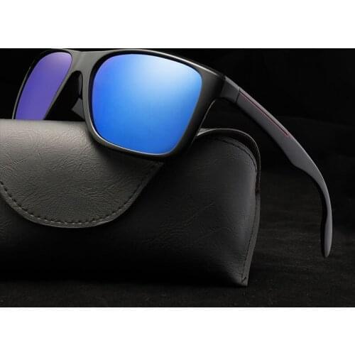 Square Polaroid Sunglasses Men Womens Polarized Sun Glasses Vintage Mirror Glasses for Male Classic Mens Driving Shades UV400