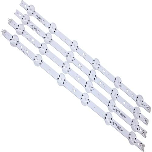 New 10set=40 PCS LED strip For LG 49UV340C 49UJ6565 49UJ651V 49UJ670V 49UJ701V V17 49 R1 L1 ART3 2862 2863 6916L-2862A 2863A