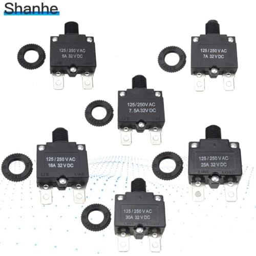 Thermal switch circuit breaker overload protector 3A,4A,5A,6A ,7A,8A,10A,15A,18A,20A,25A30A overload switch