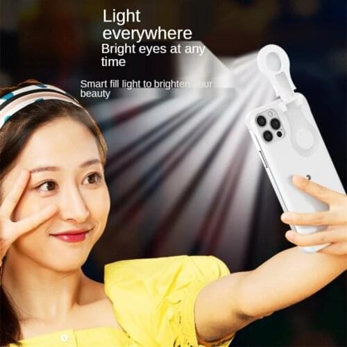 Intelligent Fill Light Selfie Case For iPhone 11 12 Pro Max Case Ring Flash Cover For iPhone 6 6S 7 8 Plus X Xs Xr Xs Max Funda