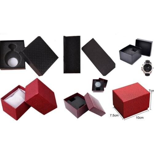 High Quality Leather Wrist Watch Display Box Holder Organizer Watch Case Jewelry Dispay Watch Box Present Gift Boxes