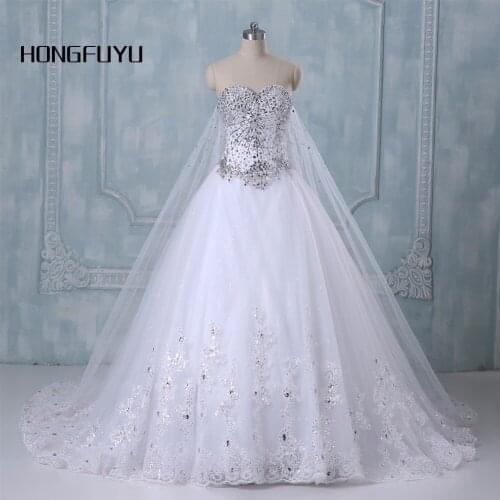 New Bandage Tube Top Crystal Luxury Wedding Dress Bridal gown wedding dresses vestido de noiva x71101
