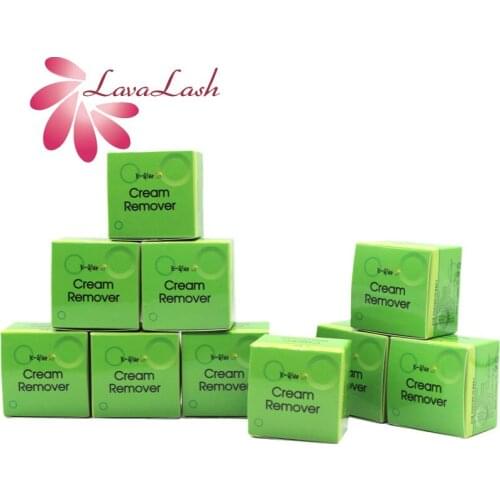 10 Bottles K-Glue Cream Remover for Eyelash Extensions Glue Green 15g Original Korea Eyelash Beauty Shop Makeup Tools Wholesale