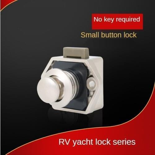 10PCS Camper Car Push Lock 20mm RV Caravan Boat Motor Home Cabinet Drawer Latch Button Locks For Furniture Hardware