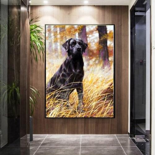 5D DIY full square diamond painting cross stitch animal dog mosaic art rhinestone diamond embroidery animal home decoration gift