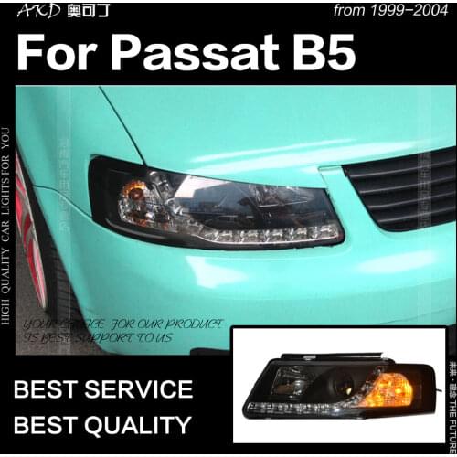 AKD Car Styling Head Lamp for VW Passat B5 Headlights 1999-2004 Passat LED Headlight DRL Hid Bi Xenon Auto Accessories