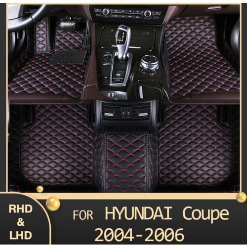 MIDOON Car floor mats for Hyundai Coupe 2004 2005 2006 Custom auto foot Pads automobile carpet cover