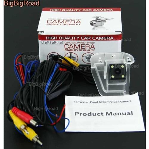 BigBigRoad Car Rear View Reversing Backup Camera with power relay / Filter For Honda Elysion 2012 2013 2014 2015 RCA port