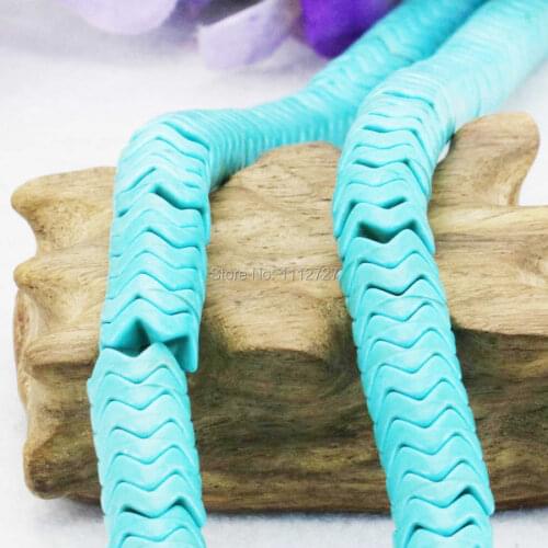 8mm Ornaments Blue Turkey Howlite Chalcedony Beads DIY Loose 15inch Jewelry Making Lucky Stone Gifts Laminated Fitting Female