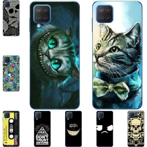 For Samsung Galaxy M12 M32 M62 2021 Phone Cases Soft TPU Mobile Cover Cute Fashion Cartoon Painted Shell Bag