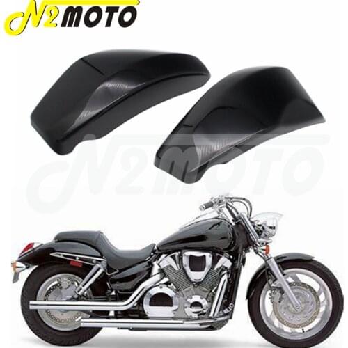 Motorcycle ABS Plastic Black Battery Left & Right Side Covers For Honda VTX 1300 R/Retro S/Spoke C/Custom & T/Tourer 2003-2009
