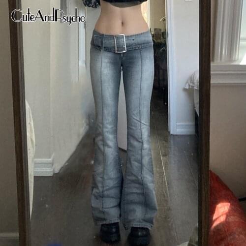 Cuteandpsycho Women's Flared Jeans