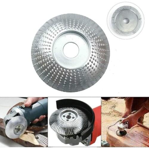 Round Wood Angle Grinding Wheel Abrasive Disc Angle Grinder Carbide Coating 16mm Bore Shaping Sanding Carving Rotary Tool