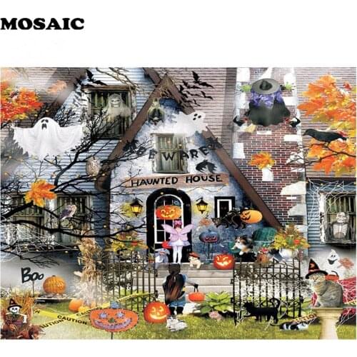 Halloween House,Diamond Embroidery,DIY,5D,Diamond Painting,Cross Stitch,Diamond Mosaic,Decoration,Christmas gift