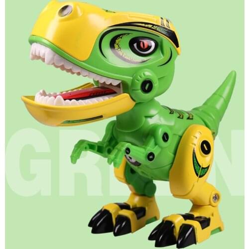 Metal Dinosaur Action Toy Figures Alloy Body Dinosaur Model Tyrannosaurus Toys with Sound&Light Early Education For Children Kid