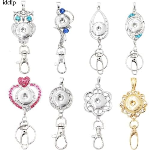 Idclip Office ID Badges Holder Lanyard Necklace Snap Jewelry Charms Pendant Clip