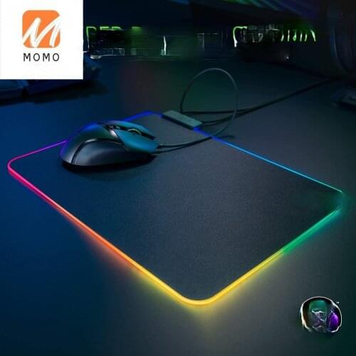 Gaming Mouse Pad Customizable Chroma Lighting-Balanced Control Speed - Non-Slip Rubber Base
