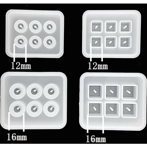 Jewelry tools 12mm 16mm Cube round ball beads with 6 Hanging holes epoxy Resin Silicone Mould handmade Craft Silicone Mold