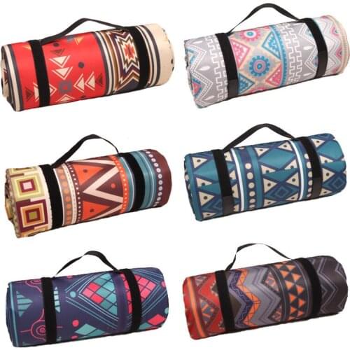 200X200CM Portable Foldable Camping Mat Moisture-Proof Blanket Persia Nation Style Thicken Waterproof Picnic Beach Lawn Play Mat