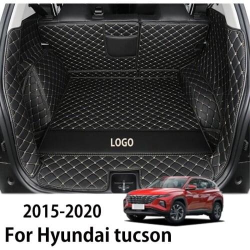 Car trunk mats for hyundai tucson 2015 2016 2017 2018 2019 2020 suv cargo liner accessories interior boot