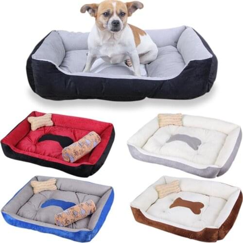 Pet Bed Warming Dog House Soft Material Nest Dog Baskets Fall and Winter Warm Kennel For Cat Puppy Sleeping Beds Pet Supplies