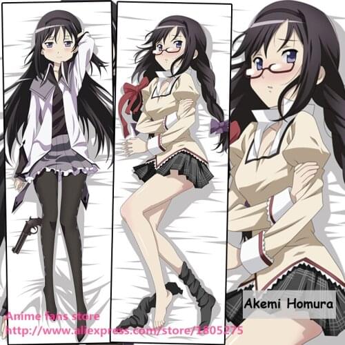 Lovely Japanese Anime Pillowcase Puella Magi Madoka Magica Akemi Homura JK pillow case Cover decorative Hugging Body