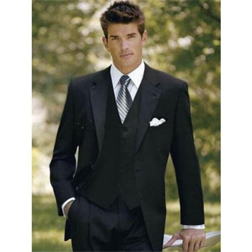 New Classic Men’s Suit Smolking Noivo Terno Slim Fit Easculino Evening Suits For Men Formal Dress Business Black tuxedos Prom Tu