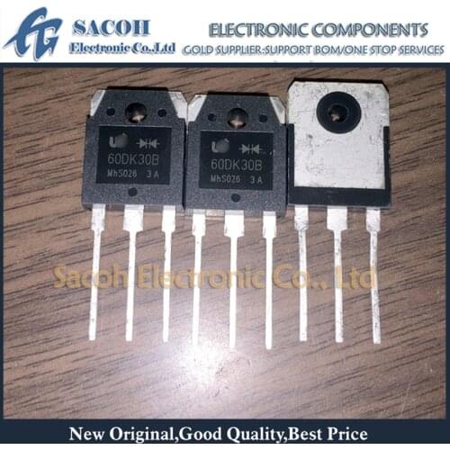 Free Shipping 10Pcs WDW60DK30B 60DK30B SFA60UP30DN SFA6603DN TO-3P 60A 300V FRED Fast Recovery Diode