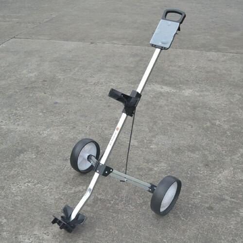 Portable Golf Pull Cart Adjustable Golf Trolley Cart 2 Wheel Push Pull Golf Cart Aluminium Alloy Foldable Trolley Golfvagnar
