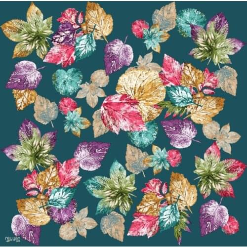 REYYAN SILK TEXTURED OYALIK WRITING PATTERN-14662-RENK-13