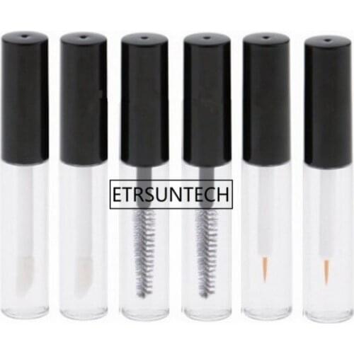 100pcs 4ml Empty Eyeliner Container Bottle Tube With Brush,Empty Liquid Lip Gloss Bottle Applicator Refillable Tube F2974