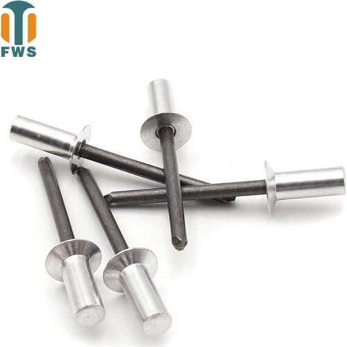 100PCS M5*(8-28) mm Aluminum steel countersunk head closed type Mandrel Blind Rivet Nail Pop Rivets for Furniture Car Aircraft