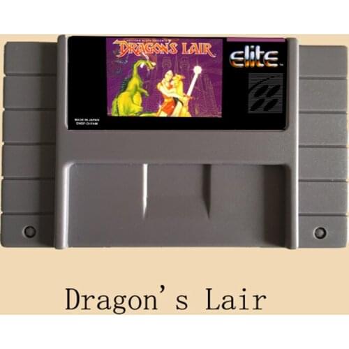 Dragons Lair 16 bit Big Gray Game Card For NTSC Game Player
